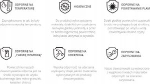 Zlewozmywak GraniteQ Zlewozmywak granitowy MARC 1-komorowy 76x50 cm czarny/black diamond + Nano MIEDĹą PVD 6