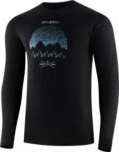Brubeck LS1414M Koszulka męska z długim rękawem OUTDOOR WOOL PRO czarny XXL - GÓRY 14 3