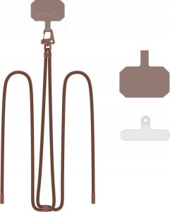 Tech-Protect TECH-PROTECT C5S ROPE CROSSBODY STRAP CHOCOLATE BROWN 2