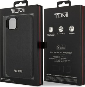 Tumi TUHMP14SRBAK iPhone 14 / 15 / 13 6.1" black/black hardcase Leather Balistic Pattern MagSafe 8