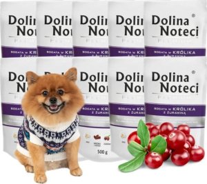 Dolina Noteci Dolina Noteci Premium 10x500g - mokra karma królik z żurawiną dla psa 1