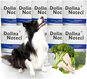 Dolina Noteci Mokra karma dla psa Dolina Noteci Premium dorsz z brokułami10x500g 1