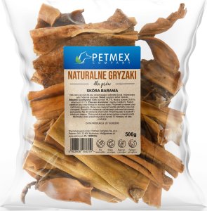 Petmex PETMEX Skóra barania gryzak naturalny 500g 1