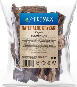 Petmex PETMEX - Płuco baranie gryzak naturalny 100g 1