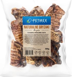 Petmex PETMEX Tchawica wołowa cięta gryzak naturalny 500g 1