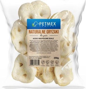 Petmex PETMEX - Noski wieprzowe białe gryzak naturalny 200g 1