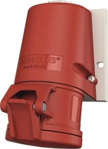 Mennekes Gniazdo Hensel 27006 naścienne 1-częściowe, 32A 4p 6h 400V, IP44, zaciski śrubowe 1