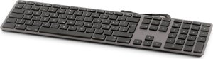 Klawiatura LMP Large Font USB Keyboard 110 keys wired USB keyboard with 2x USB and aluminum upper cover - German - space gray 1