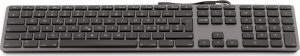 Klawiatura LMP Large Font USB Keyboard 110 keys wired USB keyboard with 2x USB and aluminum upper cover - German - space gray 2