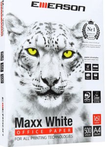 Emerson PAPIER KSERO A4 75G EMERSON MAXX WHITE BIAŁY 161 CIE 500 ARK 1