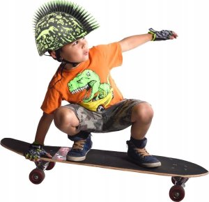 C-PREME Kask dziecięcy juniorski C-PREME T-REX BONEZ MOHAWK black roz. S CHILD FS 5+ (50-54 cm) (NEW) 5