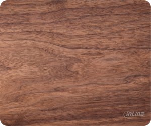 Podkładka InLine ® WoodPad, real wood mouse pad, walnut, 240x200mm 3