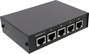 InLine InLine® RJ45 switch manual, 1 to 4, 5x RJ45 socket, up to 100 Mb/s 2