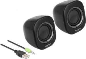 Głośniki komputerowe Delock Delock Mini Stereo PC Lautsprecher mit 3,5 mm Klinkenstecker und USB Stromversorgung 1