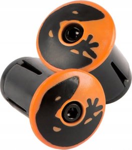 Lizard Skins Korki do kierownicy LIZARDSKINS Road Bar End Plugs - Tangerine Orange para (NEW) 1