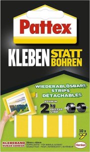 Pattex Pattex Kleben statt Bohren, Klebestrips, ablösbar, 10 ST 3
