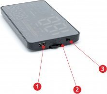 Nawigacja GPS Einparts HEAD UP DISPLAY WYŚWIETLACZ NA SZYBĘ HUD 5