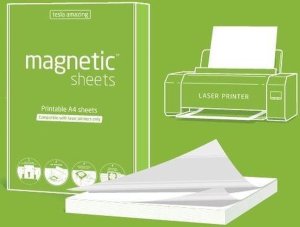 Bahco Elektrostatyczne arkusze do druku laserowego magnetic SHEETS - białe 1