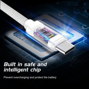 Kabel USB Swissten USB-C - USB-C 2 m Srebrny (891268273) 2