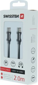 Kabel USB Swissten USB-C - USB-C 2 m Srebrny (891268273) 6