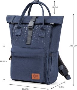 KinderKraft Plecak\Torba do wózka Moonpack Confetti Denim 4
