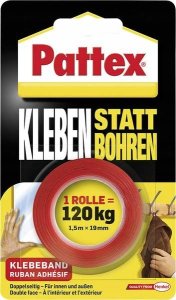 Pattex Pattex Kleben statt Bohren doppelseitiges Klebeband, Blister 4