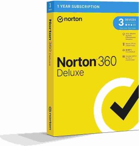 Norton Clipper NORTON 360 DELUXE 25GB +VPN 1 uživatel pro 3 zařízení na 1 rok BOX 1
