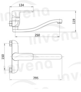 vidaXL BATERIA ZLEWOZMYWAK SC SIROS WYLEWKA 215 CM CHROM 15