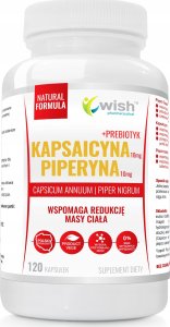 WISH WISH Kapsaicyna 10mg+Piperyna 10mg 120caps 1