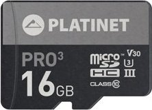 Karta Platinet Pro3 MicroSDHC 16 GB Class 10 UHS-III/U3 V30 (PMMSD16UIII) 1