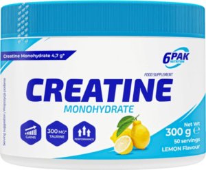 6PAK Nutrition 6PAK Creatine Monohydrate Kreatyna o smaku cytrynowym 300g 1