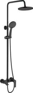 Zestaw prysznicowy Invena SHOWER COLUMN DOKOS W BATH MIXER BLACK 1