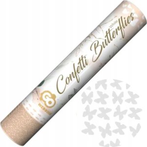 GoDan Konfetti pneumatyczne białe motylki 30cm 2