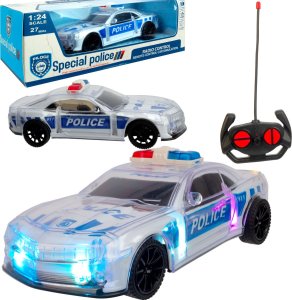 LeanToys AUTO STEROWANE Policyjne RC Światła LED Policja 1