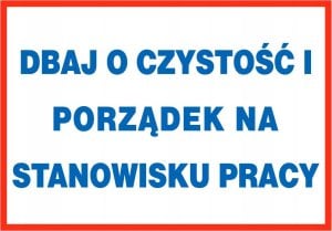 Mój dom Dbaj O Czystość I Porządek Na Stanowisku Pracy Zi0 Libres Polska Sp 0000001610 1122334457585 1