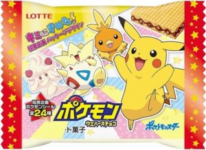 Lotte Wafelki Lotte Pokemon Chocolate Wafer z naklejką 1