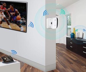 Access Point SwiatKabli Wzmacniacz sygnału WIFI REPEATER LAN 300Mbps 5