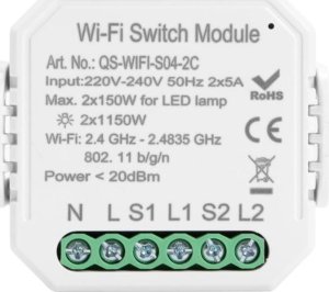 SwiatKabli Podwójny  przełącznik dopuszkowy QS-WIFI-S04-2C z WiFi 1