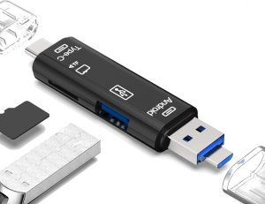 Czytnik SwiatKabli Czytnik kart microSD gniazdo USB type C / micro USB / USB 2.0 1