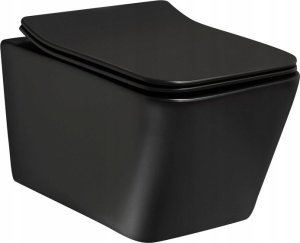 Pacific Zestaw podtynkowy WC z toaletą i przyciskiem Kerra Tinos BLM/BL Black 2
