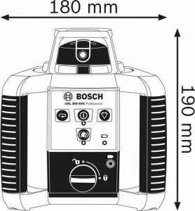 Bosch Bosch rotation laser GRL 300 HVG Professional, with holder (blue, case, green laser line) 2