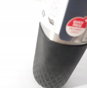 Emsa Emsa Bludrop sleeve insulated drinking bottle 0.7 liters, thermos bottle (black, stainless steel, silicone sleeve) 3