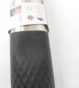 Emsa Emsa Bludrop sleeve insulated drinking bottle 0.7 liters, thermos bottle (black, stainless steel, silicone sleeve) 4