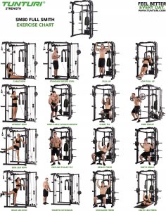 Tunturi Daugiafukcinis treniruoklis Tunturi Smith Machine SM80 4