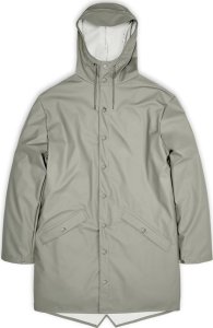 Rains Rains kurtka przeciwdeszczowa unisex LONG JACKET 12020 80 CEMENT XL 1