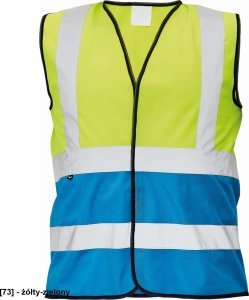 CERVA LYNX DUO - kamizelka odblaskowa KOLOROWA z kontrastowym kolorem u dołu - pomarańczowy/czarny 3XL 2