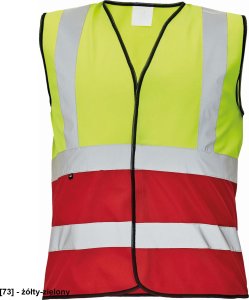 CERVA LYNX DUO - kamizelka odblaskowa KOLOROWA z kontrastowym kolorem u dołu - pomarańczowy/czarny 3XL 6