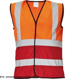 CERVA LYNX DUO - kamizelka odblaskowa KOLOROWA z kontrastowym kolorem u dołu - pomarańczowy/czarny 3XL 7