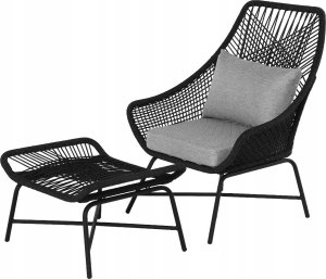 Miloo Home FOTEL OGRODOWY Z PODN óŻKIEM LORADO 80X73X89CM MILOO HOME 1