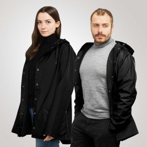 Rains Kurtka unisex Rains Black 12010-01 1